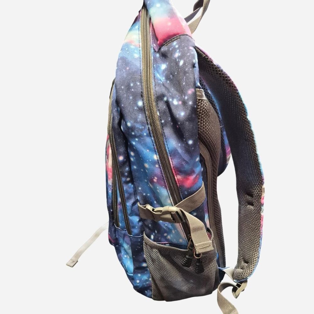 Galaxy Print Multi-Compartment Tech Backpack - Picture 6 of 7